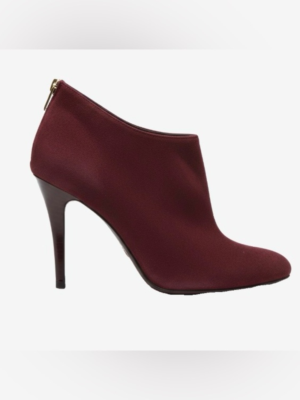 🛍️ Jimmy Choo Authentic Burgundy Suede Ankle Booties - Classic High Heel Size 38